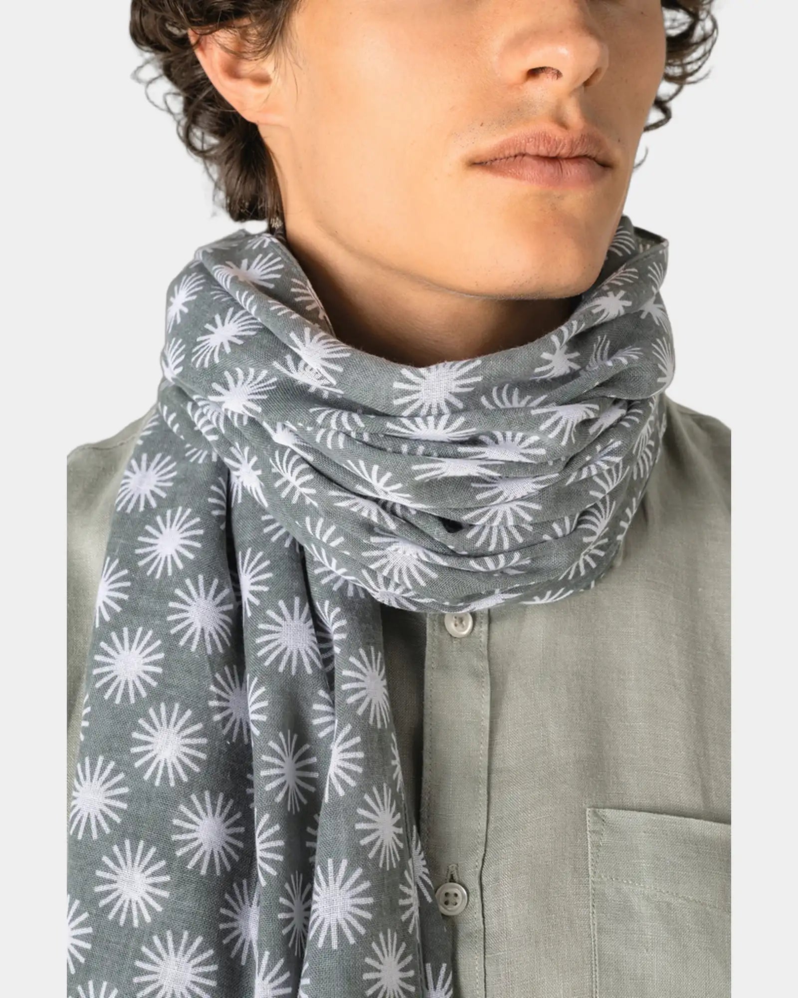Chèche coton motifs soleil à personnaliser - 2